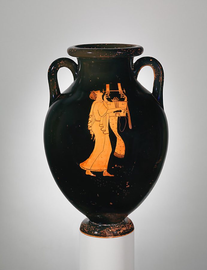 Ancient Greece — Terracotta amphora (jar) — Greek, Attic, ca. 490 BCE