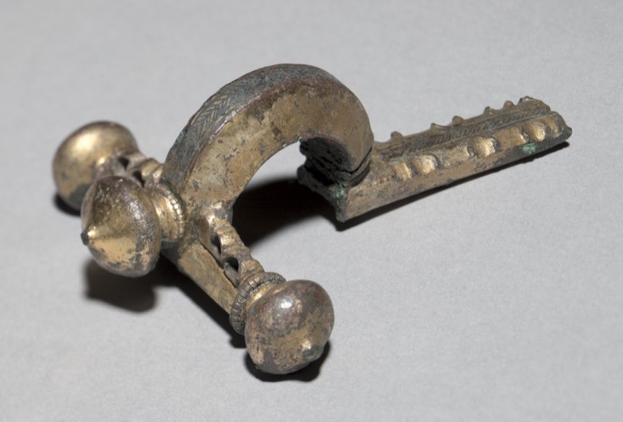 Crossbow fibula — Crossbow Fibula — Gallo-Roman or Romano-British, Migration period, 4th century, c. 350–400