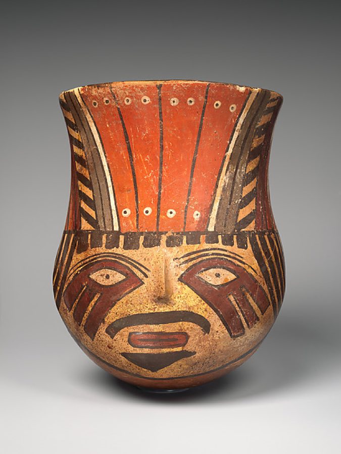 Nazca — Head jar — Nasca, 100–500 CE
