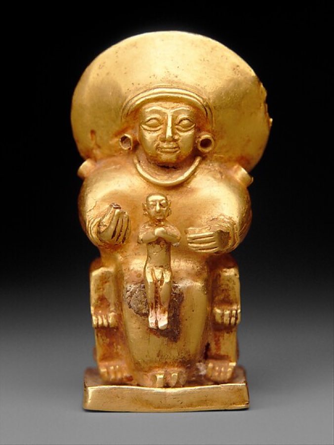 Hittite — Seated goddess with a child — Hittite, ca. 14th–13th century BCE