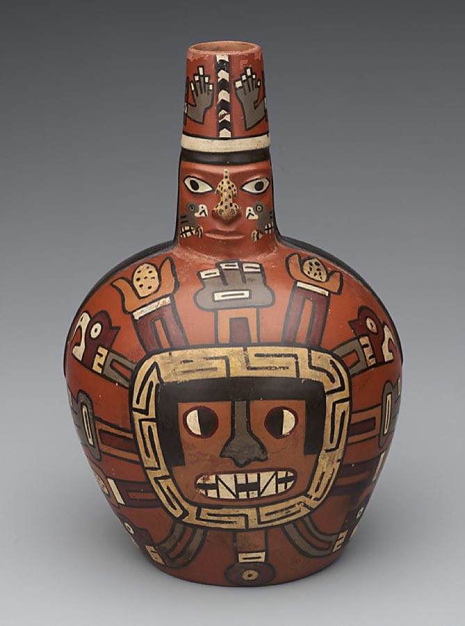 Wari — Bottle with deity — Wari, 650–1000 CE